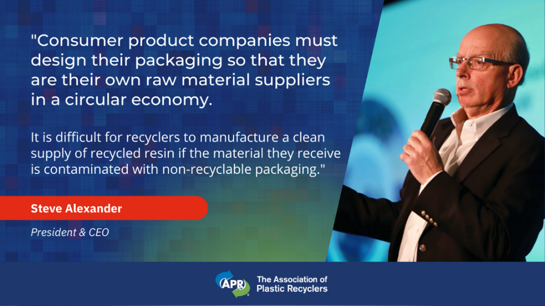 Brands must design their packaging so that they are their own raw material suppliers in a circular economy.